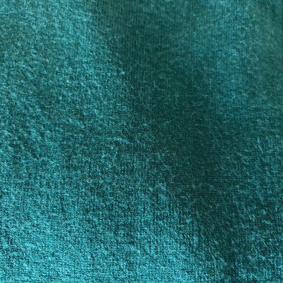 Emerald Green Tie Waist Crewneck Sweater Dress Womens Medium Cozy Holiday Party - Picture 13 of 13